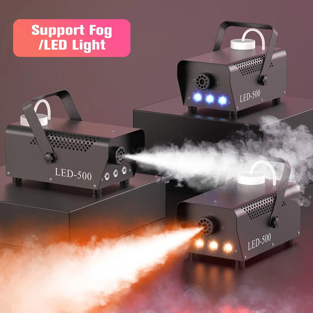 U’King 500W RGB Fog Machine with Remote Control