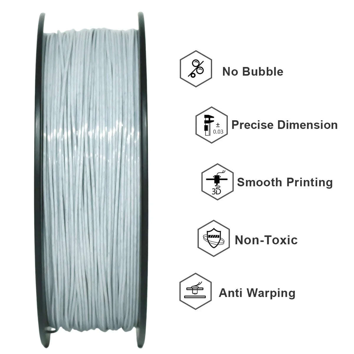 Geeetech Marble-Effect PLA 3D Printer Filament, 1.75 mm