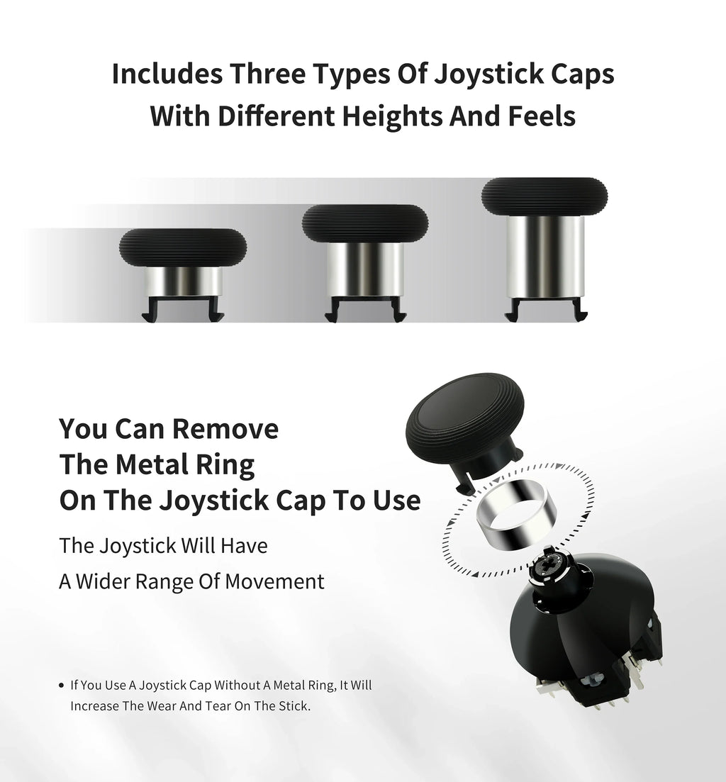 GuliKit NS55 720° Tension Adjustable TMR Joystick for Switch Pro Xbox Series PS4 PS5 Edge Gamepad Controller Game Accessories