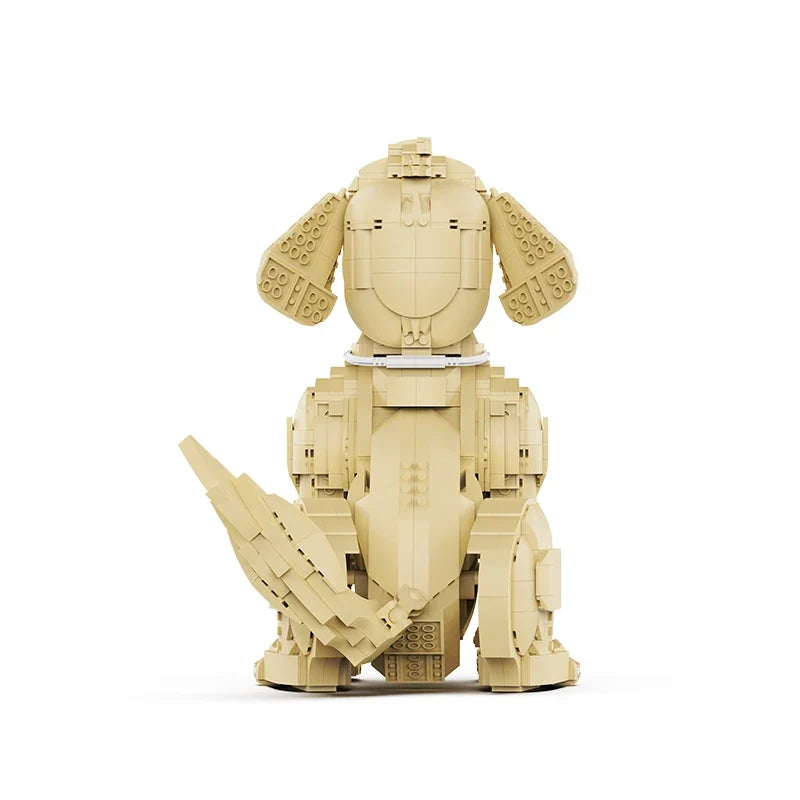 1754-Piece Golden Retriever Building Block Model