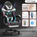 Reclining Backrest Chair E-sports Chair Lights Bluetooth Speaker LED Display Gaming Chair Anchor Chair Massage Chair Gaming