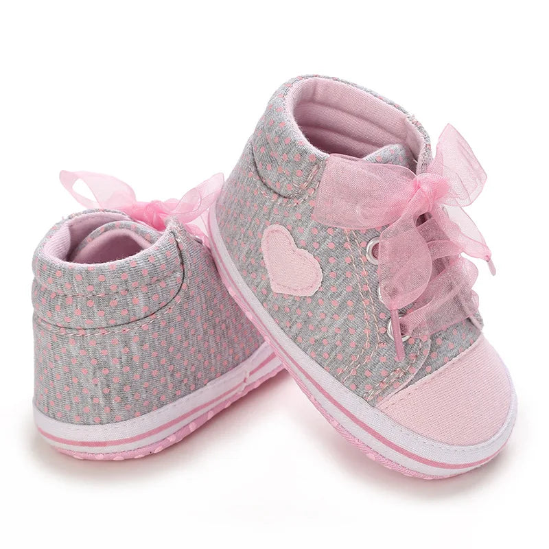 0-18M Baby Shoes Infant Pre-Walker Shoes, Cute Pink Theme Casual Flat Shoes, Soft Sole Lightweight Comfortable for Girls