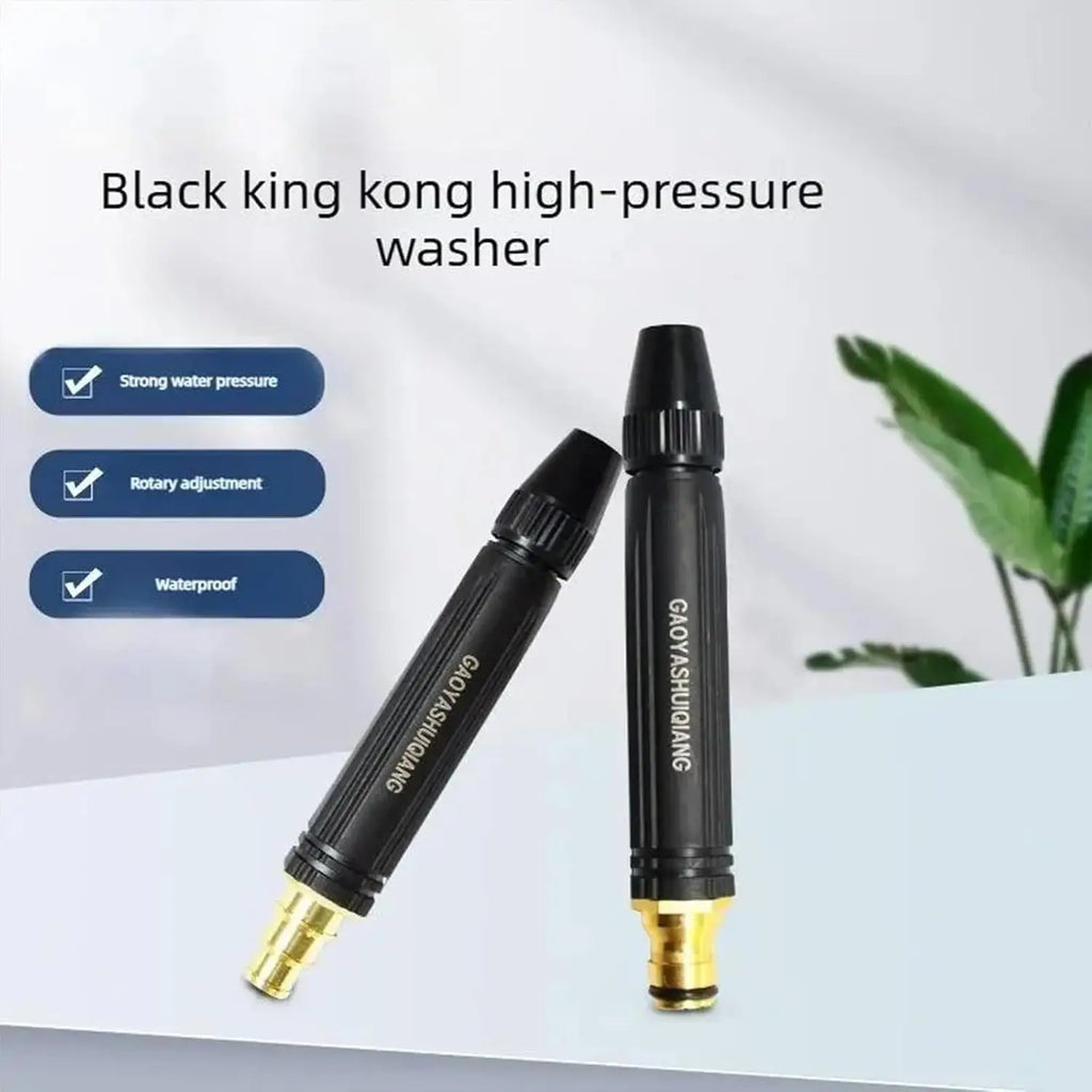 1/2PCS Black High-Pressure Water Gun Diamond Nozzle for Household Car Wash Watering Pipe Car Wash Gun