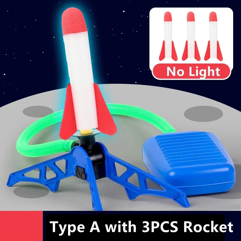 Flying Rocket Launch Cannon Foot Stepping Soaring Rocket Foot Stepping Toy Outdoor Flying Cannon Foot Stepping Children's Toy