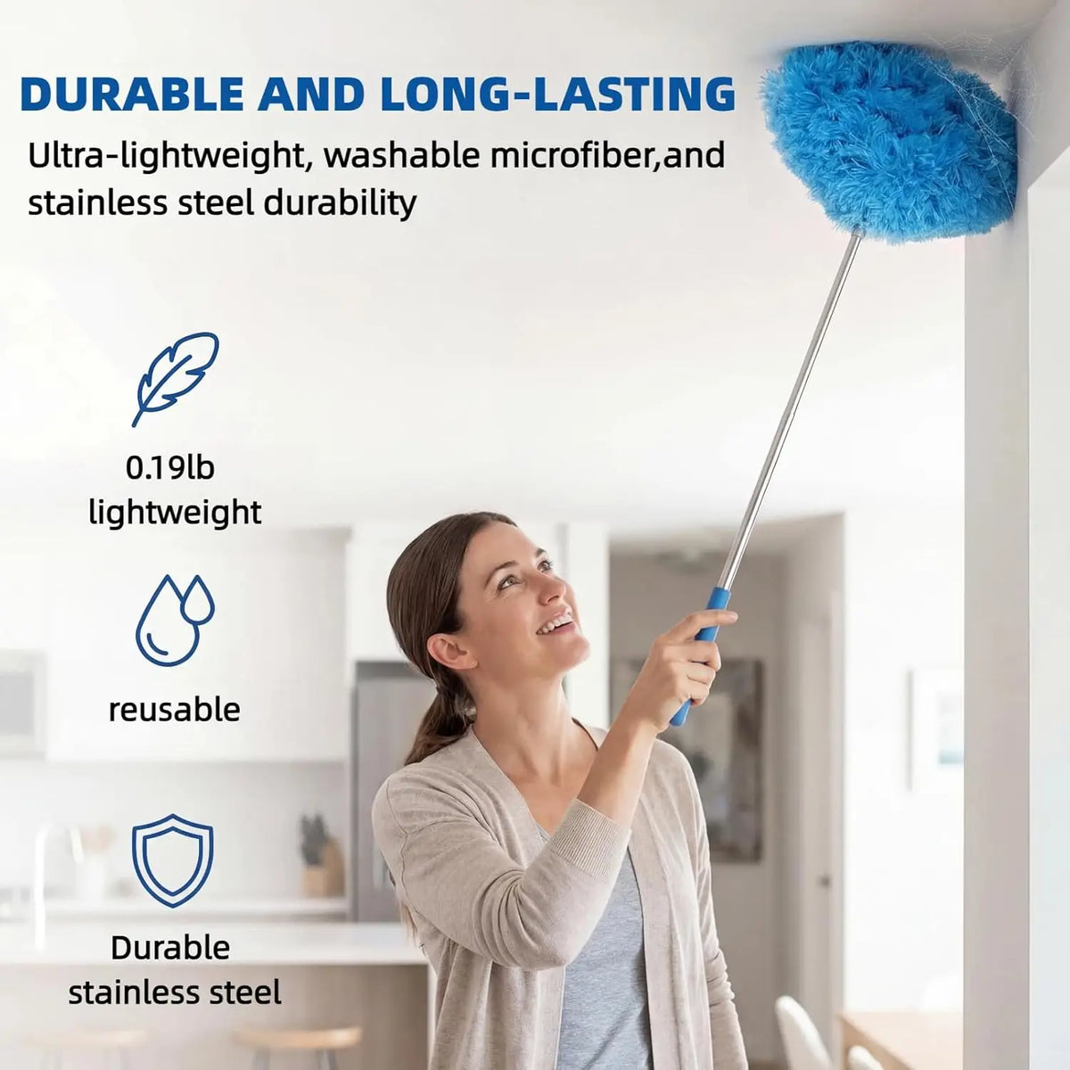 1Pc Cleaning Duster Lightweight Dust Brush Flexible Dust Cleaner Gap Dust Removal Dusters Household Cleaning Tools