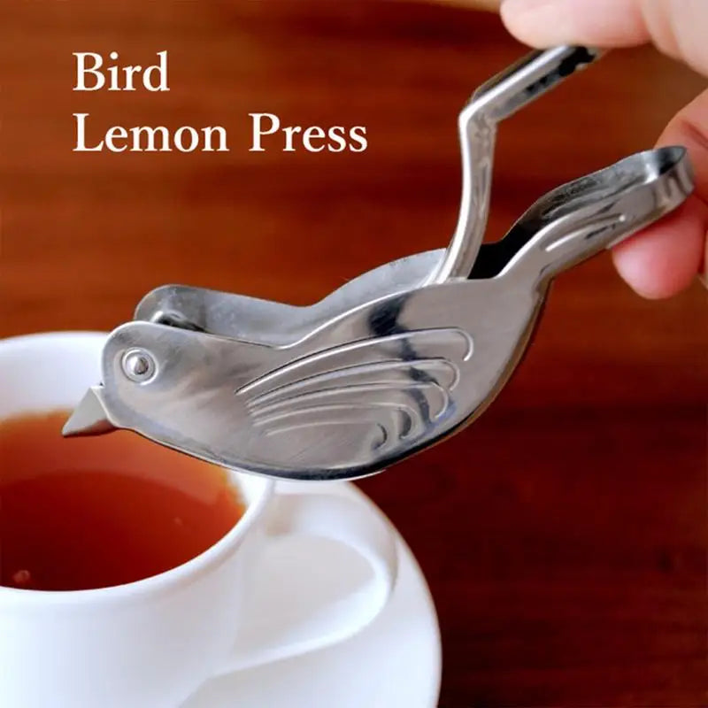 Bird-shaped Lemon Squeezer Stainless Steel Practical Manual Juicer Press Eco-friendly Household Tool for Restaurant Bar Supplies