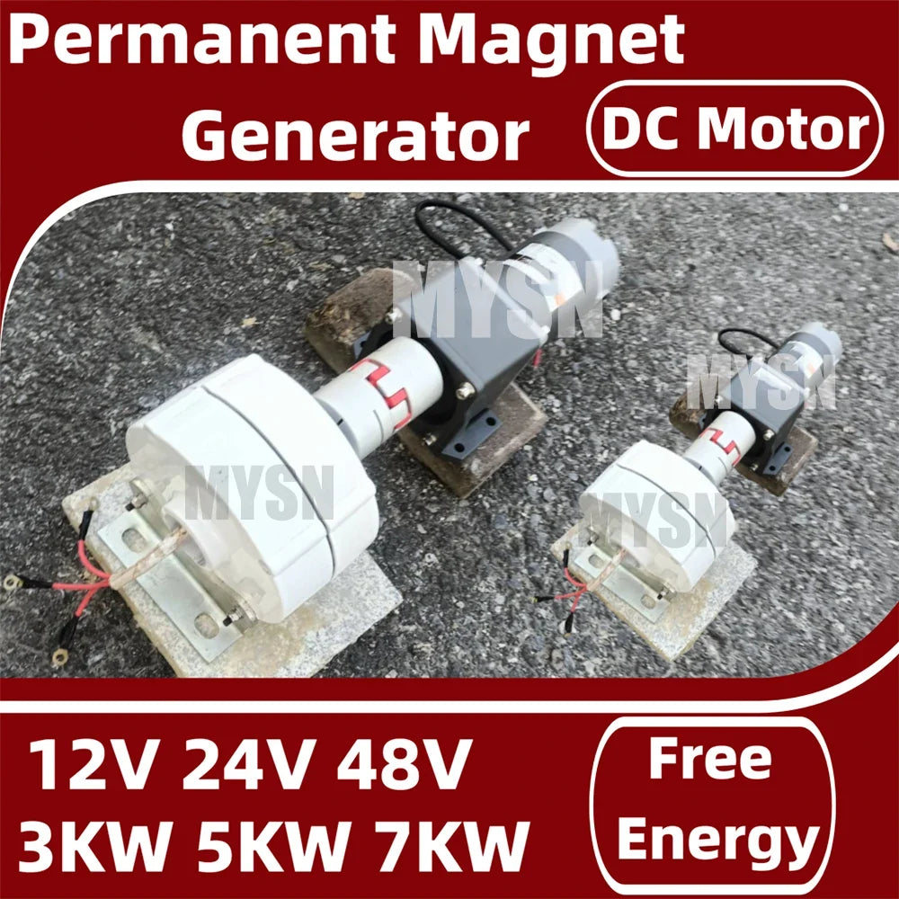  5000W Silent Portable Generator Set 6KW 12V 48V Permanent Magnet Generator Camping Home Backup Party Outdoor 3KW Alternator