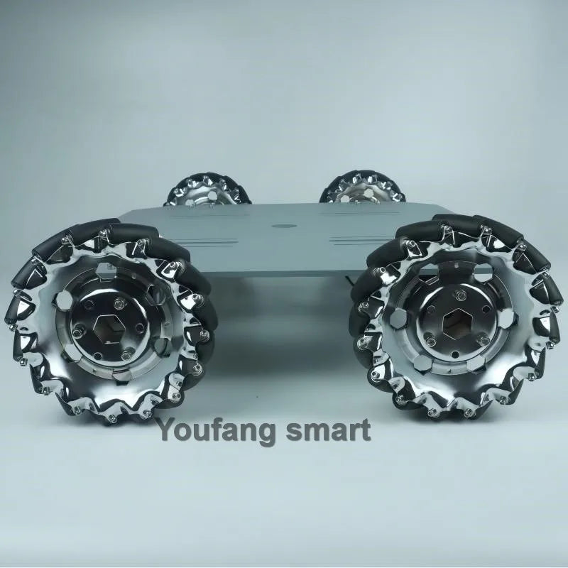 80Kg Load Robot Car Chassis With 152mm Metal Mecanum Wheel 24V Encoder Motor RC Tank Car for Arduino Programmable Robot DIY Kit