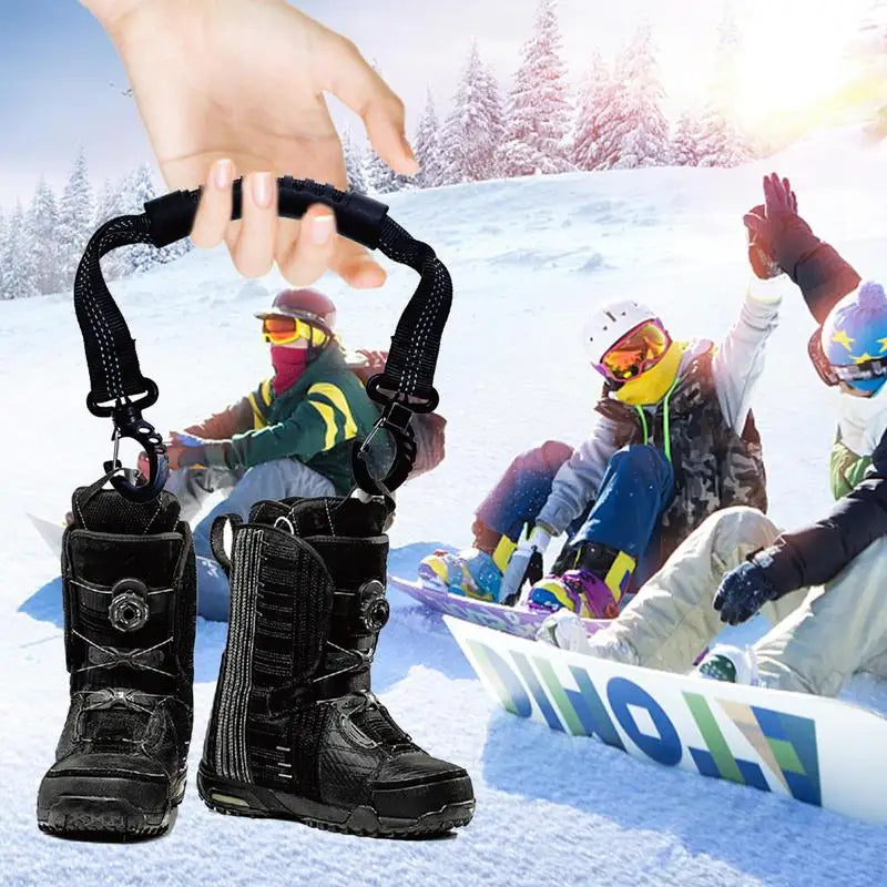 Ski Boot Carrier Straps Roller Skate Carry Strap Ski Boot Carrier Straps Adjustable Snowboard Strap Winter Sport Accessories ﻿