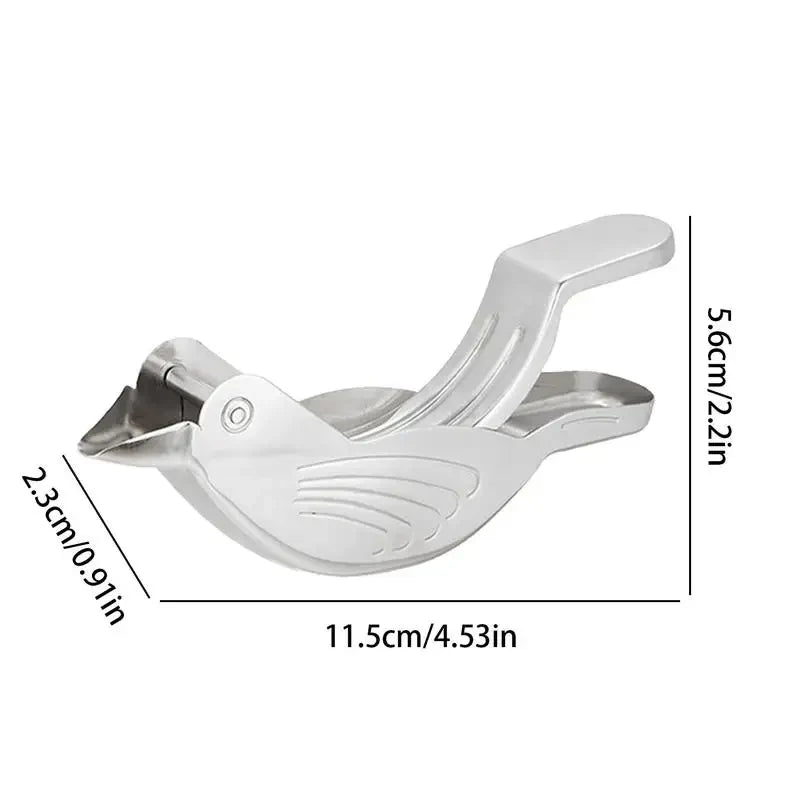 Bird-shaped Lemon Squeezer Stainless Steel Practical Manual Juicer Press Eco-friendly Household Tool for Restaurant Bar Supplies