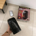 Portable Electric Heater for Rooms, Plug-In Wall Mini Radiator Fan Warmer, Compact Home Heating Appliance