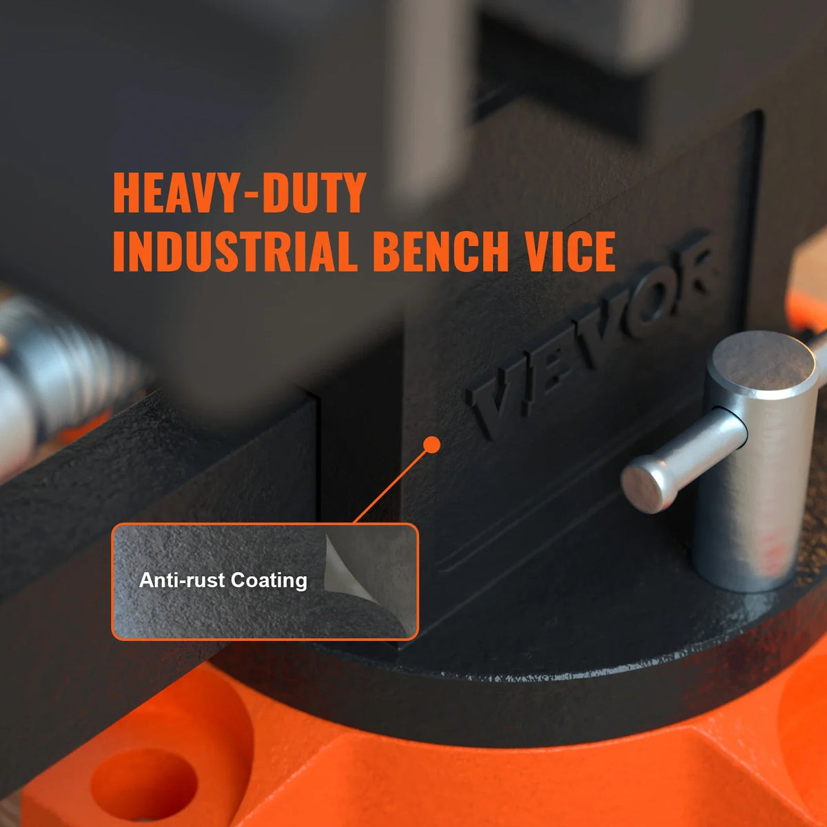SucceBuy Heavy-Duty Swivel Bench Vise