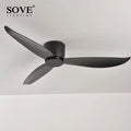 SOVE Low Floor Modern BLDC Ceiling Fan with Remote Control Household Use Ventilation Fan Motor Electric Fan Decorative Fans