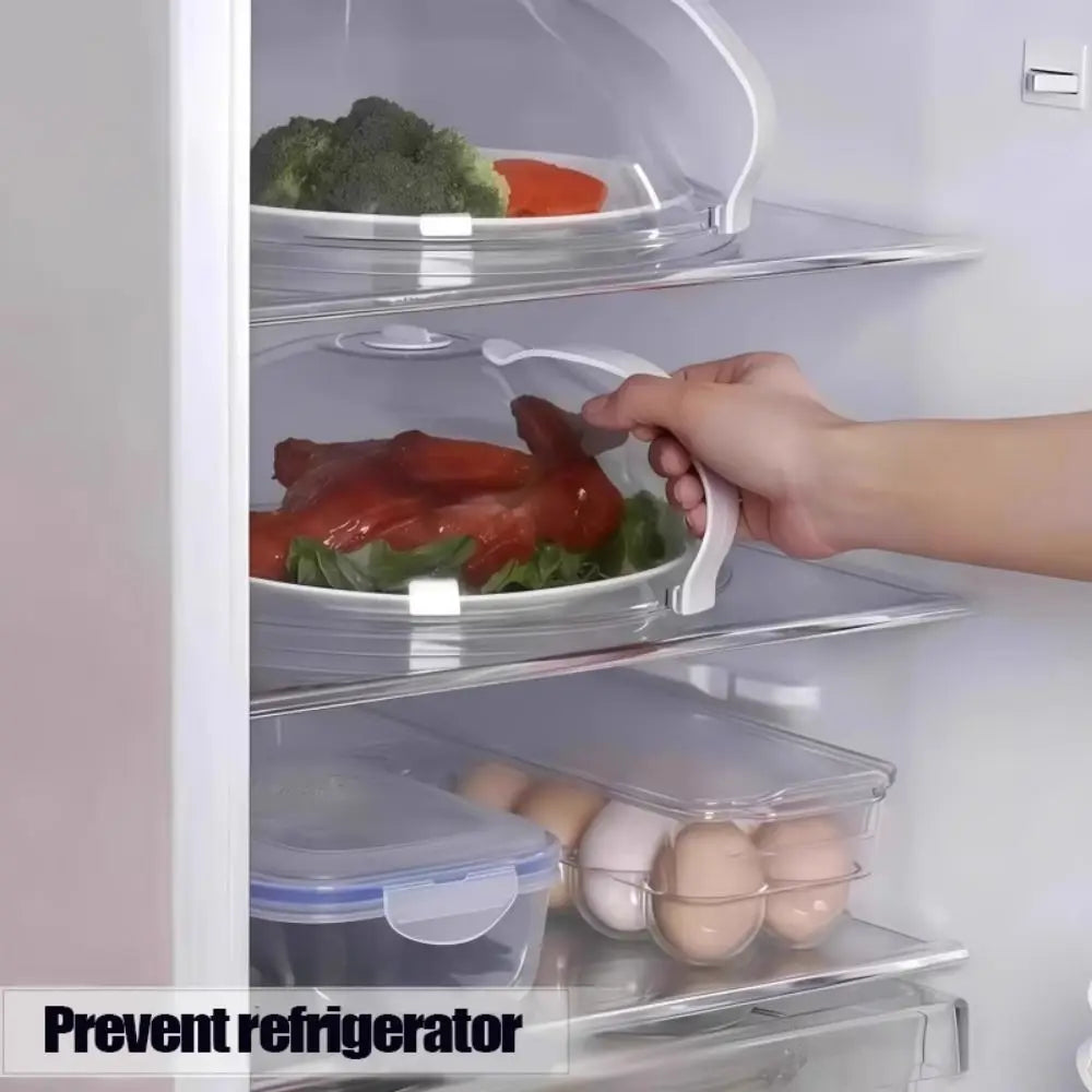 High Temperature Resistant Microwave Splash Cover Transparent Cover BPA Free Food Heating Cover Easy Clean