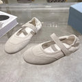 2026 High Quality Autumn Women Single Strap Round Toe Elastic Back Flat Shoes For Daily Wear ch26030135