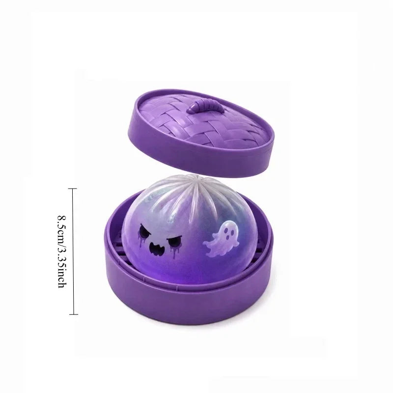 Glitter Halloween Ghost Squishy Toy, Slow-Rebound Silicone