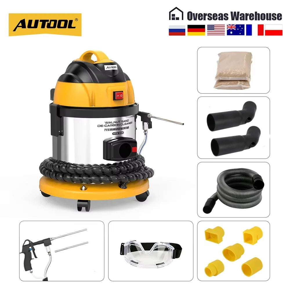 AUTOOL HTS558 Walnut-Shell Engine Intake Carbon Cleaning Machine