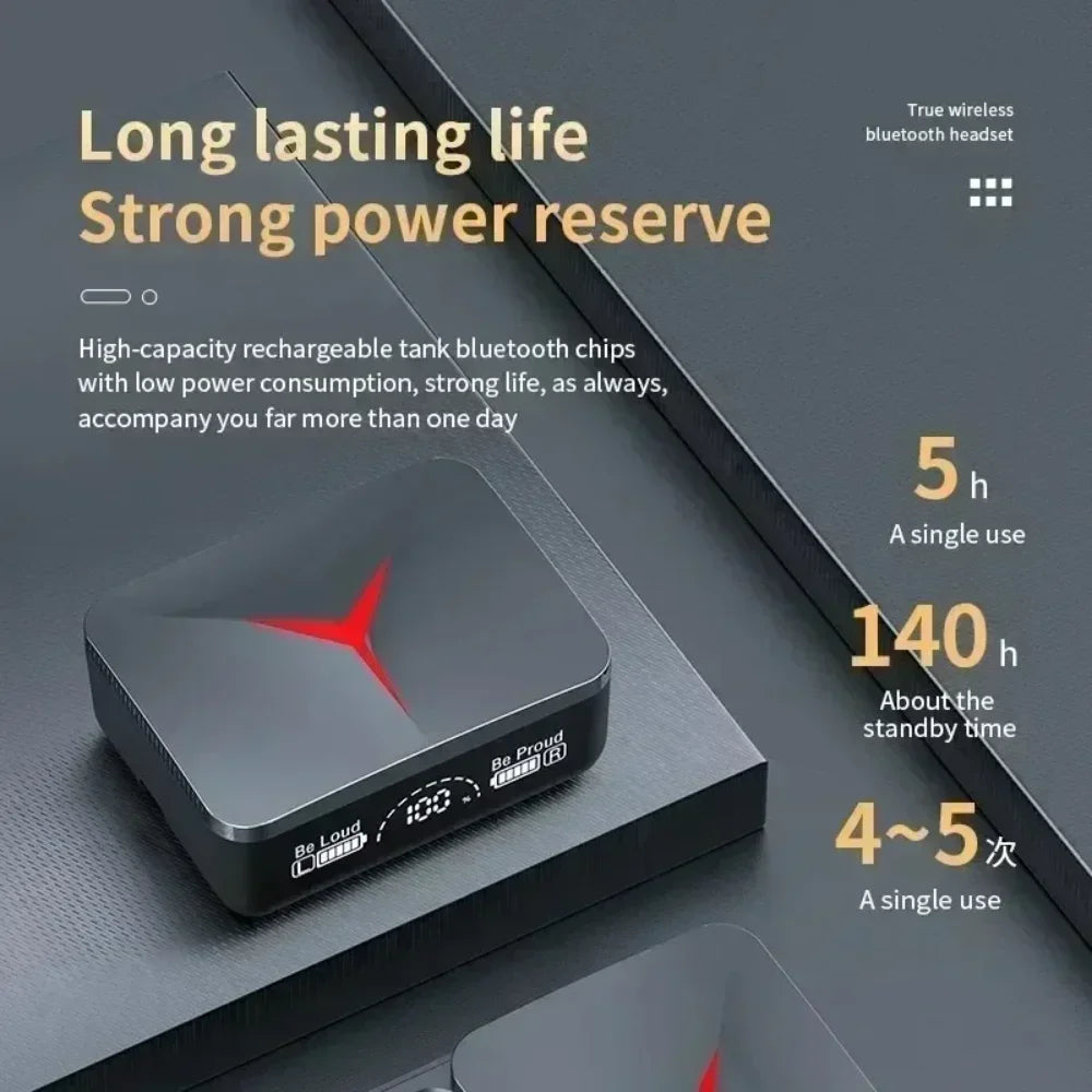 Wireless Earphones with Charging Box Headphone 9D Stereo Sports Earbuds Headsets with Microphone Bluetooth