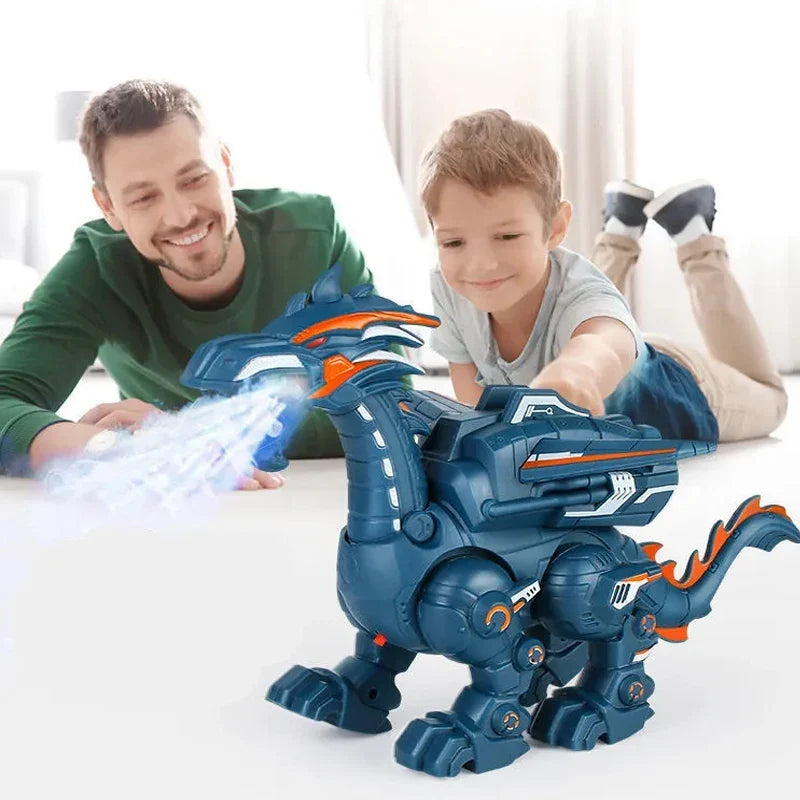 Walking Water-Mist Dinosaur Toy with Lights and Roar Sound