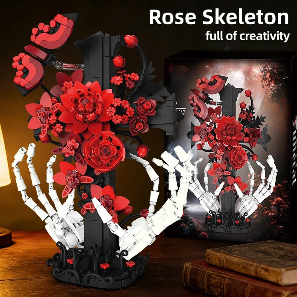 DIY Gothic Building Block Model Set with Multiple Designs and Optional Box