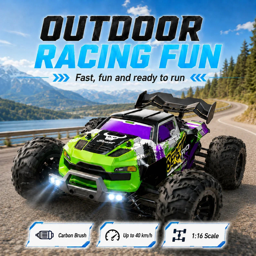 ZNLYRION 1:16 4WD RC Off-Road Truck, Up to 80 km/h