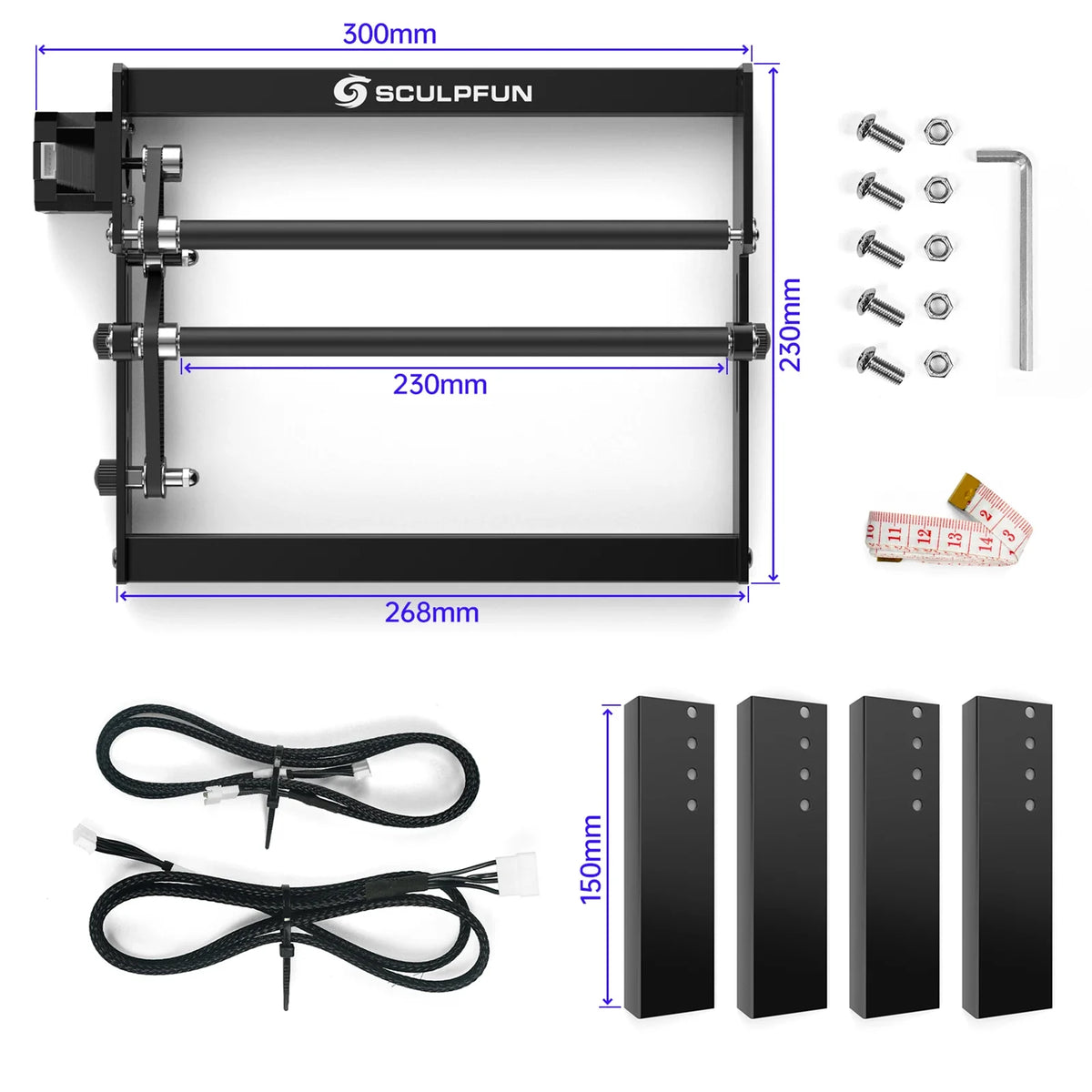 SCULPFUN S9 5.5-6W Diode Laser Engraver, 410 x 420 mm