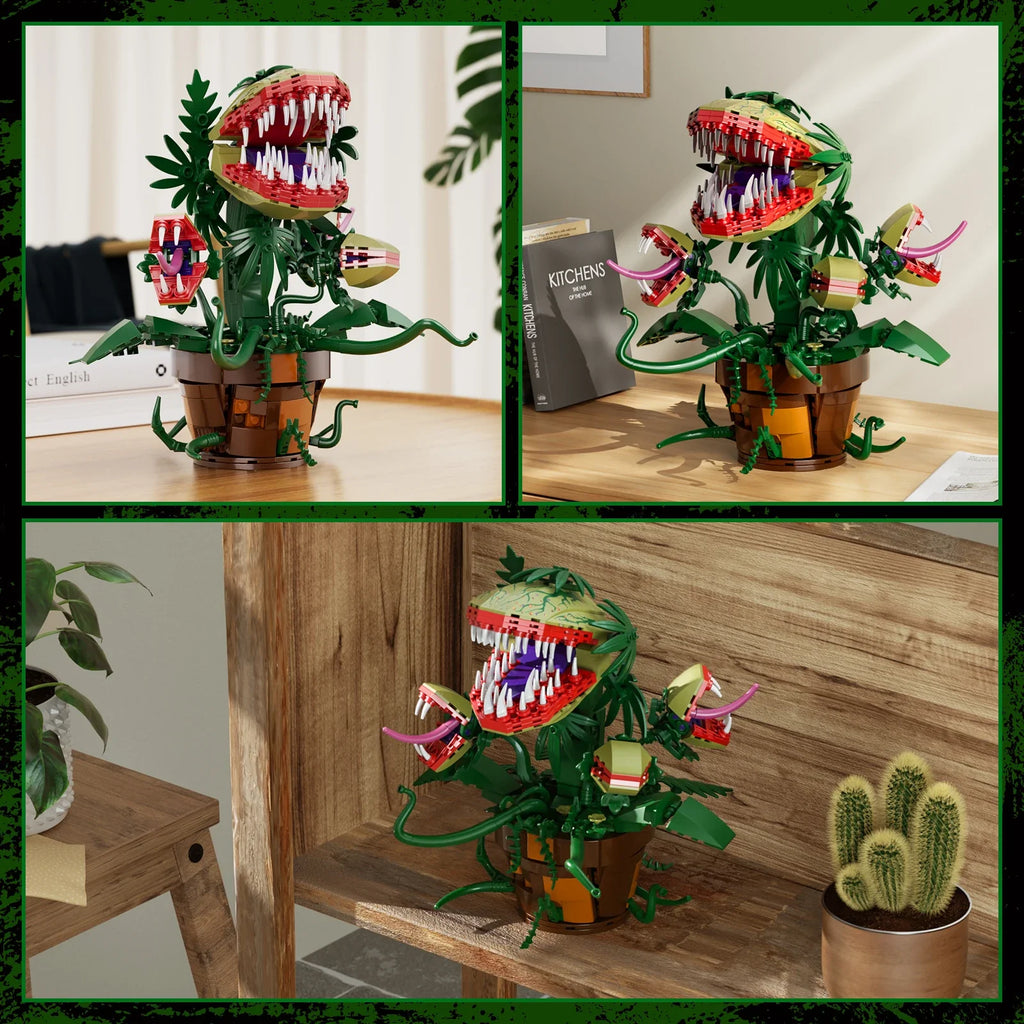 Audrey II-Inspired Horror Plant Building Block Kit