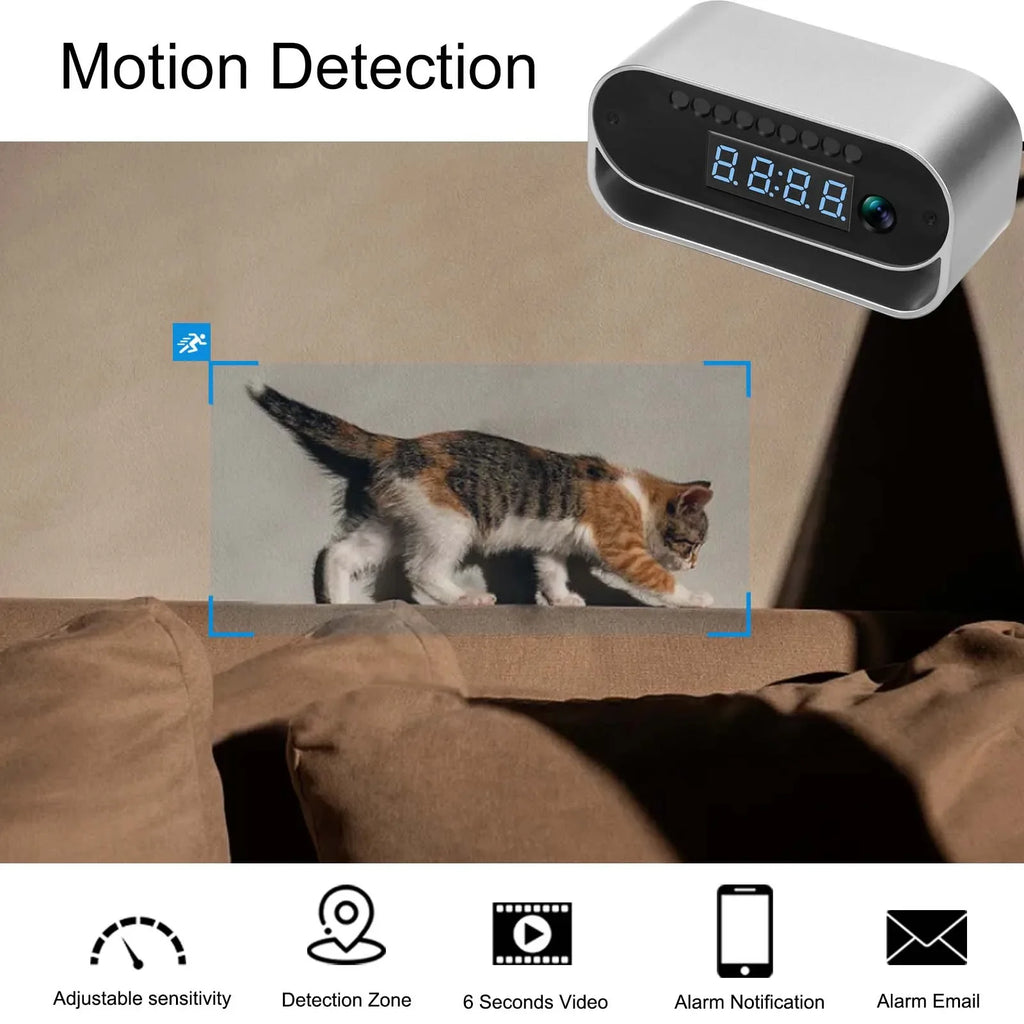Ouvis Z-7P WiFi Camera Clock with Night Vision