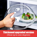 High Temperature Resistant Microwave Splash Cover Transparent Cover BPA Free Food Heating Cover Easy Clean