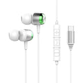 EARDECO TypeC/3.5mm Wired Headphones with Mic Volume Control Music Headset with Bass Phone Earphones for Samsung Huawei Xiaomi