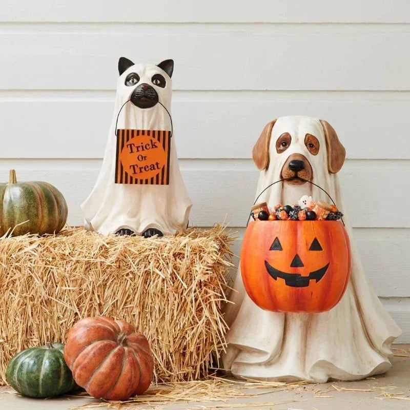 Halloween Creative Dog Elf Decorations Holiday Party Decorations Home Art Ornaments Fun Decorative Accessories