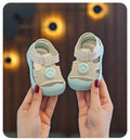 1-3 Years Baby Sandals Summer Shoes Infant Outwear First Walkers Little Toddler Boys Girls Close-toed Sandals Pink, Green
