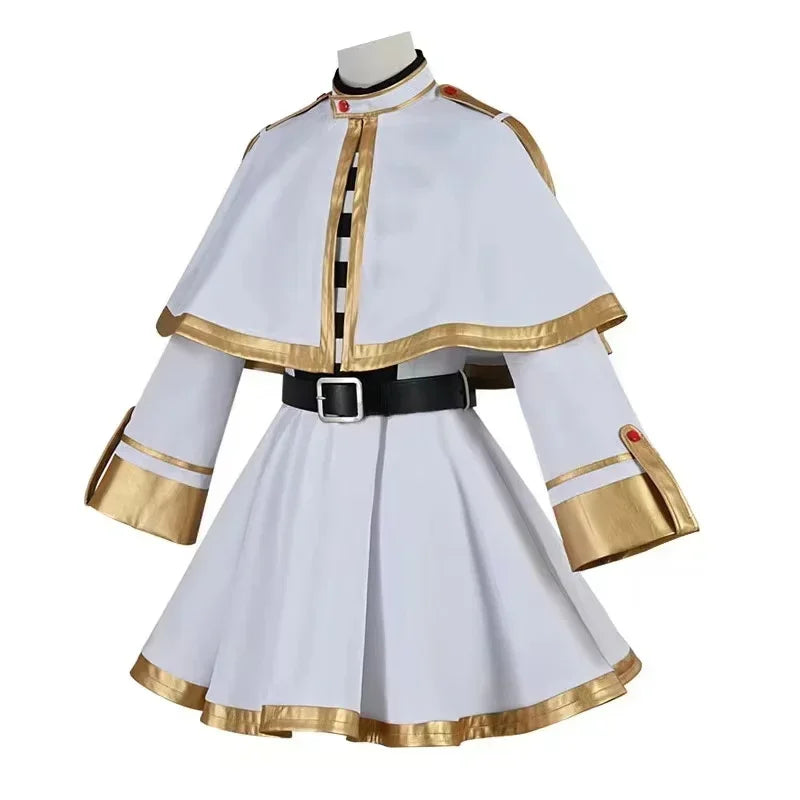 Sousou No Frieren Cosplay Costume Wig Shoes Anime Figures Magician Dress Elf Ear Halloween Party Charistmas for Women