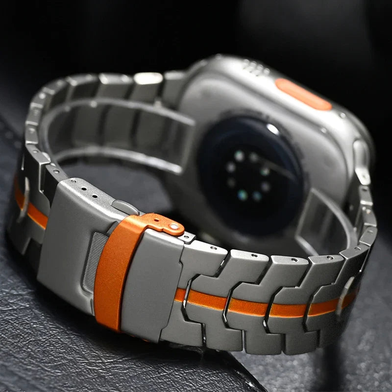 Stainless Steel Strap For Apple Watch Series 12 11 10 9 8 SE 3 46mm 45mm 42mm 44mm Metal Bracelet Band iWatch Ultra 4/3/2/1 49mm