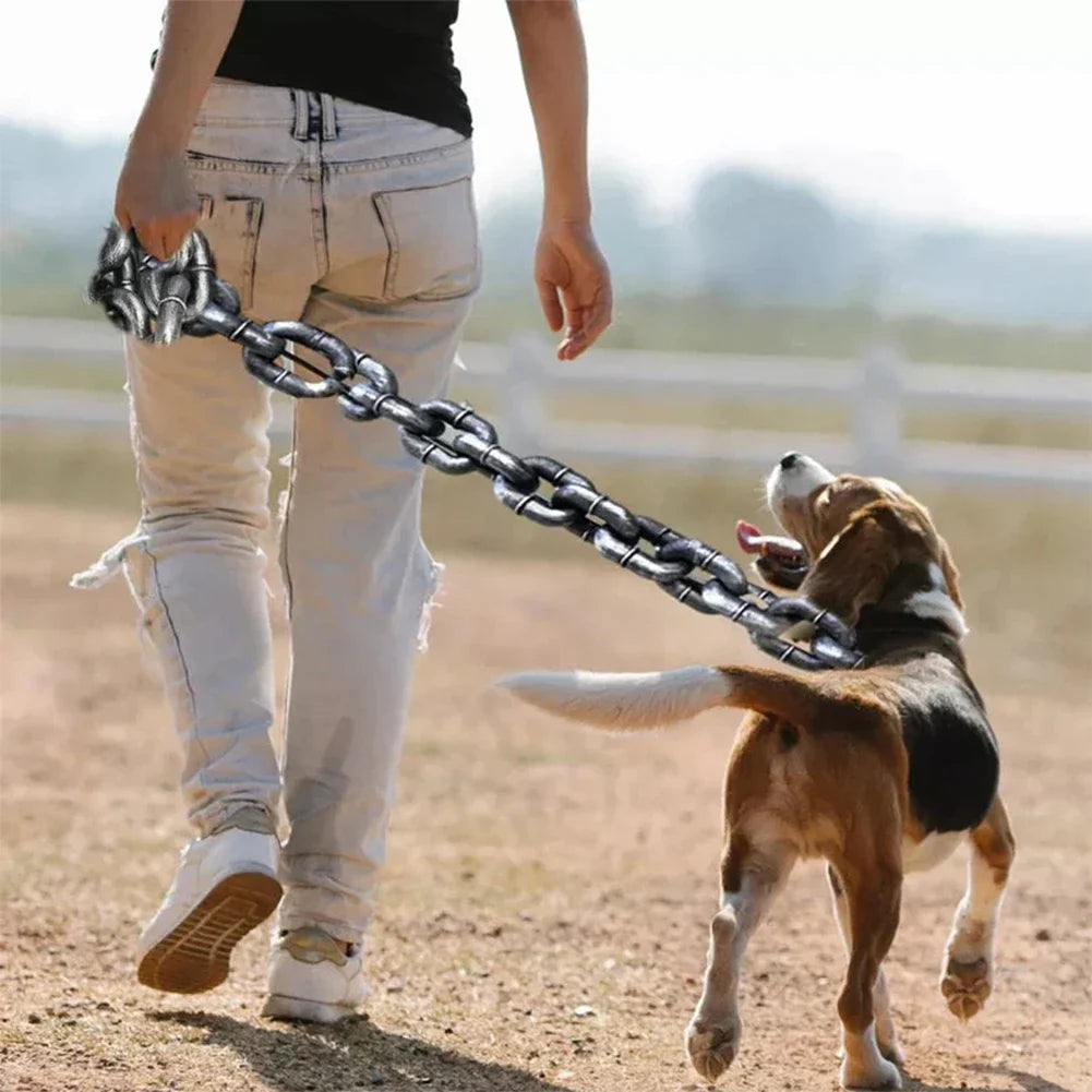 Chain Dog Leashes Simulation Life-Like Iron Chain For Large Medium Small Pet
