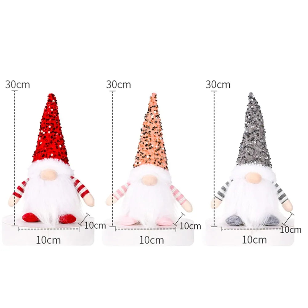 LED Christmas Gnome Plush Decoration