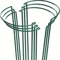 6pcs Plant Support Stakes, Half Round Metal Garden Plant StakeIndoor Peony Cages And Supports, Green Plant Support RingBorder