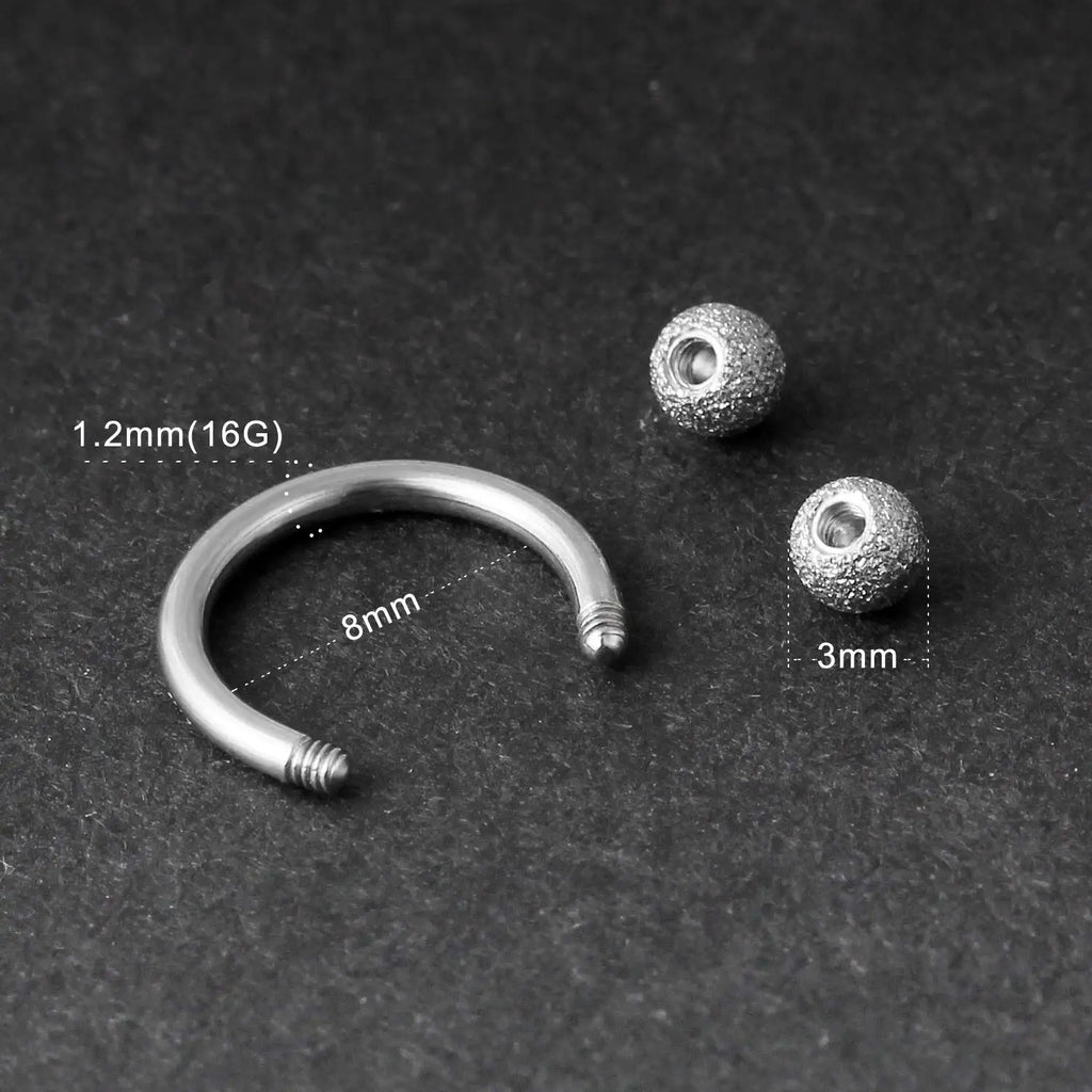 31 Styles 16G Surgical Steel 1 Pcs Nose Septum Rings Piercing Jewelry Horseshoe Cartilage Earring Eyebrow Lip Retainer 8mm 10mm