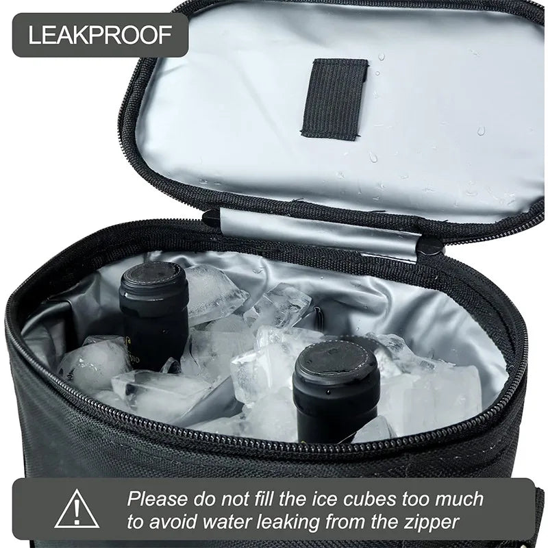Wine Bottle Bag Soft Cooler Wine Bottle Insulated Bag for Wine Thermal  Outdoor Bag for Travel Carrier Tote Wine Glass