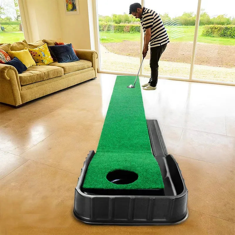 Putting Mat:Perfect Your Golf Skills with Realistic Home Practice - Improve Your Putting Stroke, Lower Your Scores, and Enjoy