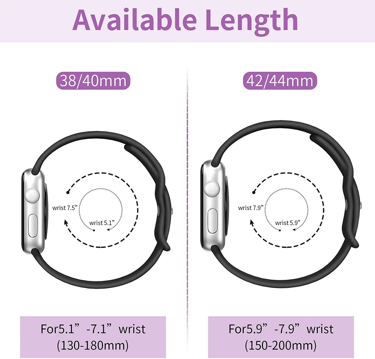 Silicone Strap For Apple Watch Bands 40mm 44mm 46mm 45mm 41mm 49mm 42 Correa Bracelet iWatch series ultra3 2 7 8 9 se 10 11 band