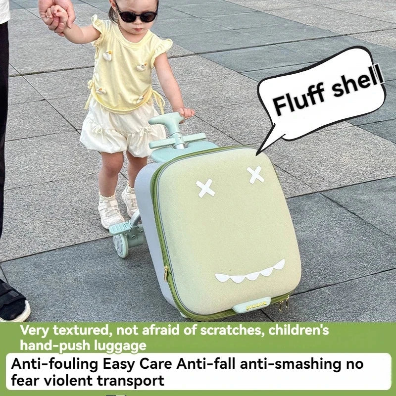 Children's Luggage Case Can Ride and Walk the Baby's Suitcase The Baby Can Take the Suitcase. 20-Inch Folding Stroller Can