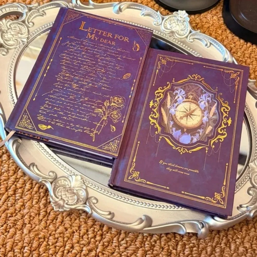 Retro 192 Sheets Diary A6 DIY Scrapbooking A6 Hardcover Notebook Century Hymn Series Journal Notebook Stationery