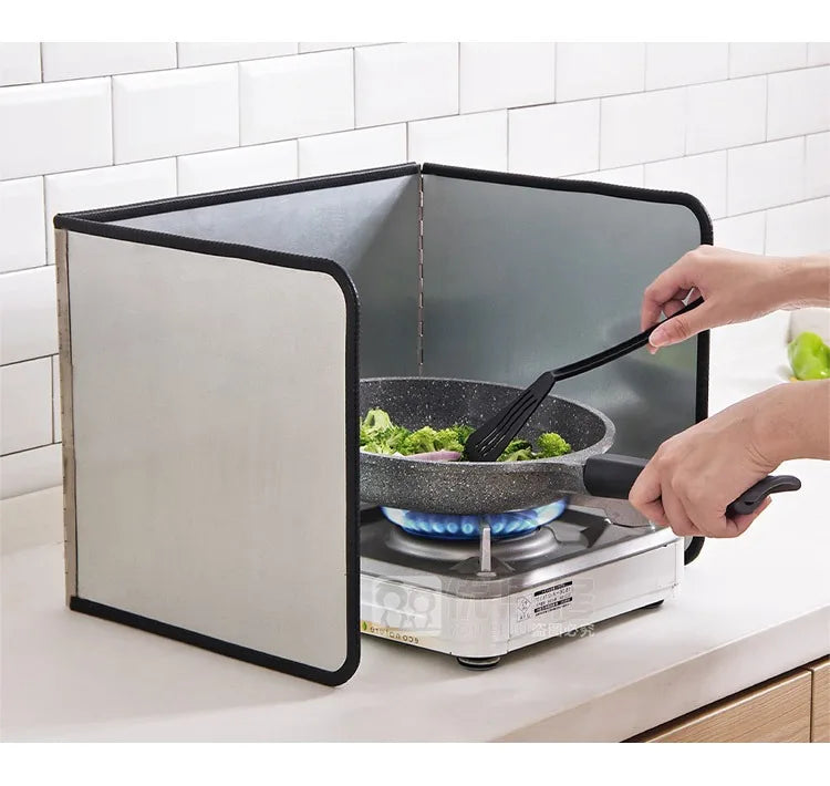 Oil Splatter Guard Grease Splatter Screen for Frying Splatter Guard Stainless Steel Splatter Screen Gas Stove Oil Splash Guard