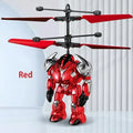 Levitating Luminous Flying Robot Astronaut Toy Aircraft Hand-Controlled Drone Interactive with Lights Outdoor Toys for Kids Gift