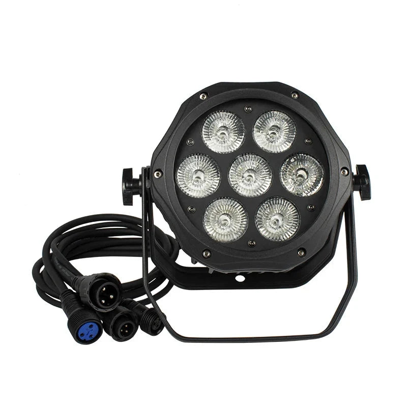 SHEHDS 7x18W RGBWA+UV LED PAR Stage Light, DMX, IP65