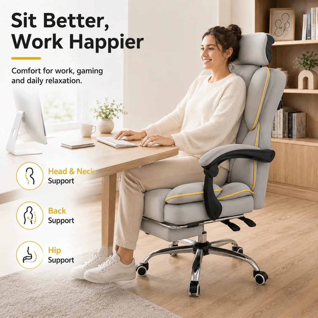 AOLIVIYA Gaming Chair Gamer Computer Chair Office Desk Chair Reclining Ergonomic Boss Simple Comfy E Sports Seat