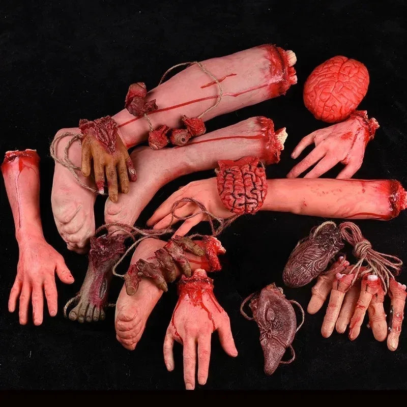 Fake Anatomy Halloween Prop, Brain, Hand, Foot or Heart