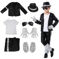 Halloween Coplay outfit for Show Performance Party Michael Jackson Celebrity Birthday Carnival Billie Jean Pop Star MJ costume