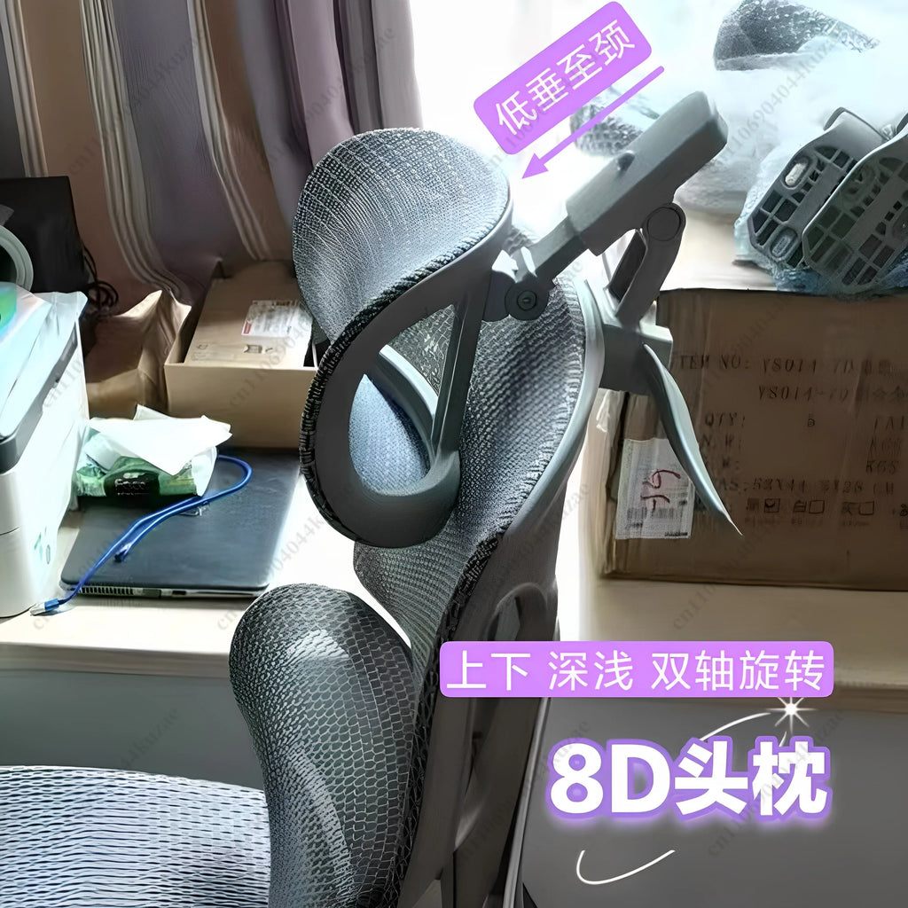 DIY Ergonomic Gaming Chair with 8D Headrest, Dual-Axis Height & Depth Adjustment